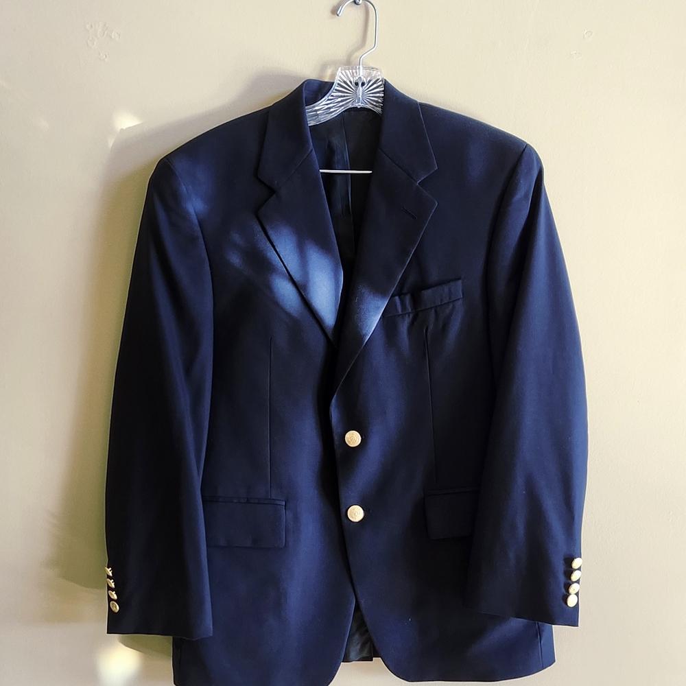Ralph Lauren Navy Blazer with Gold Buttons